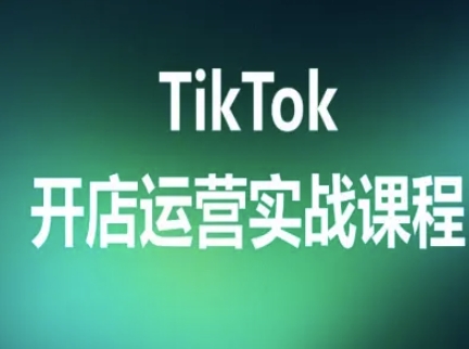 TikTok开店运营实战课程，TK跨境电商实操全流程-hcnxn