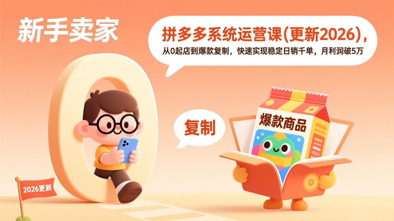 拼多多系统运营课(更新2026-hcnxn