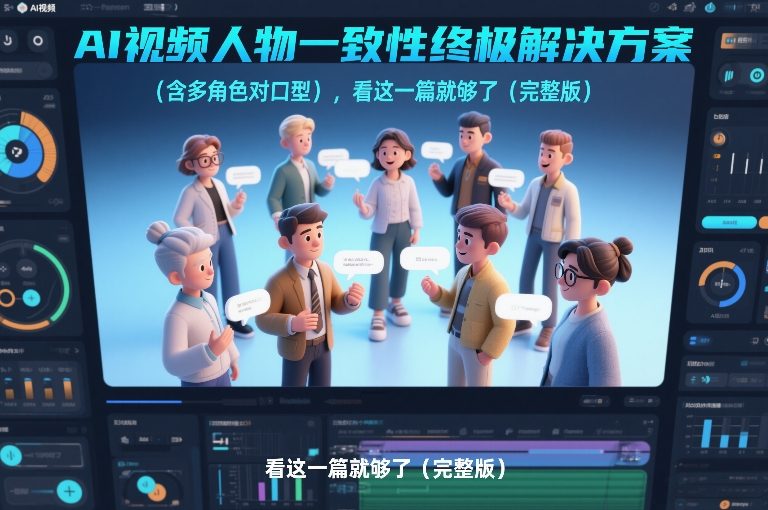 AI视频人物一致性终极解决方案(含多角色对口型)，看这一篇就够了(完整版)-hcnxn