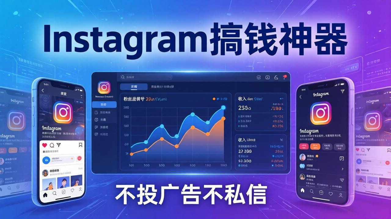 Instagram搞钱神器：月涨6万粉+月入5万刀，不投广告不私信，靠算法+低价产品-hcnxn