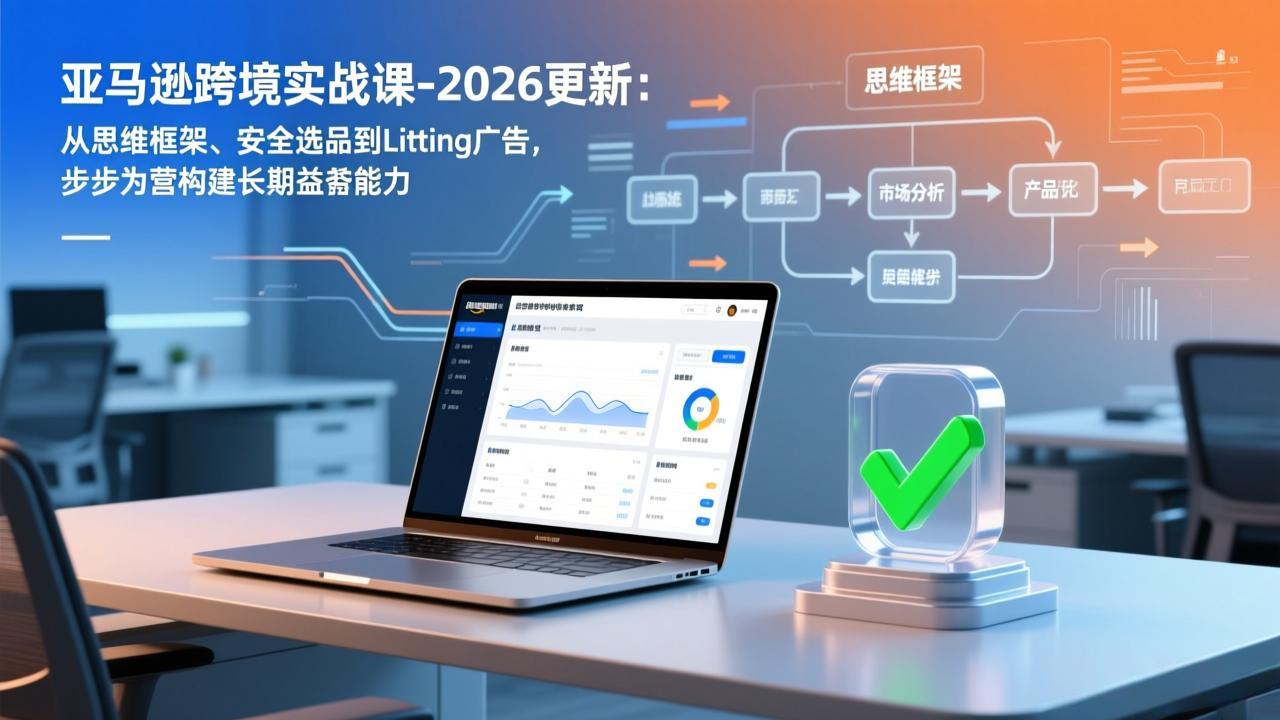 亚马逊跨境实战课-2026更新：从思维框架、安全选品到Listing广告，步步为营构建长期盈利能力-hcnxn