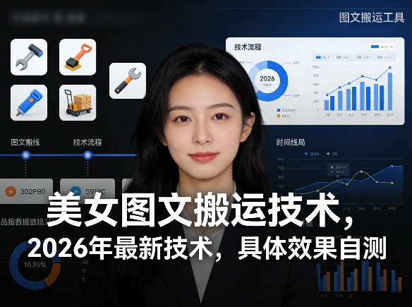 美女图文搬运技术，2026年最新技术，具体效果自测-hcnxn