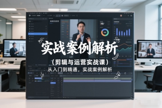 剪辑与运营实战课，从入门到精通，实战案例解析(更新2026)-hcnxn