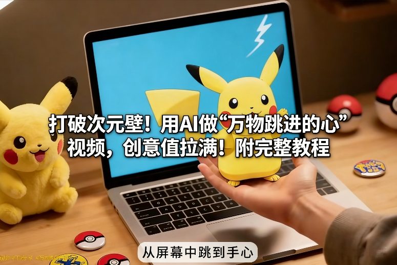打破次元壁！用AI做【万物跳进手心】视频，创意值拉满！附完整教程-hcnxn