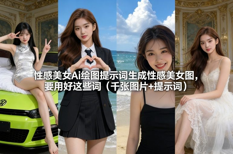性感美女Ai绘图提示词生成性感美女图，要用好这些词(千张图片+提示词)-hcnxn