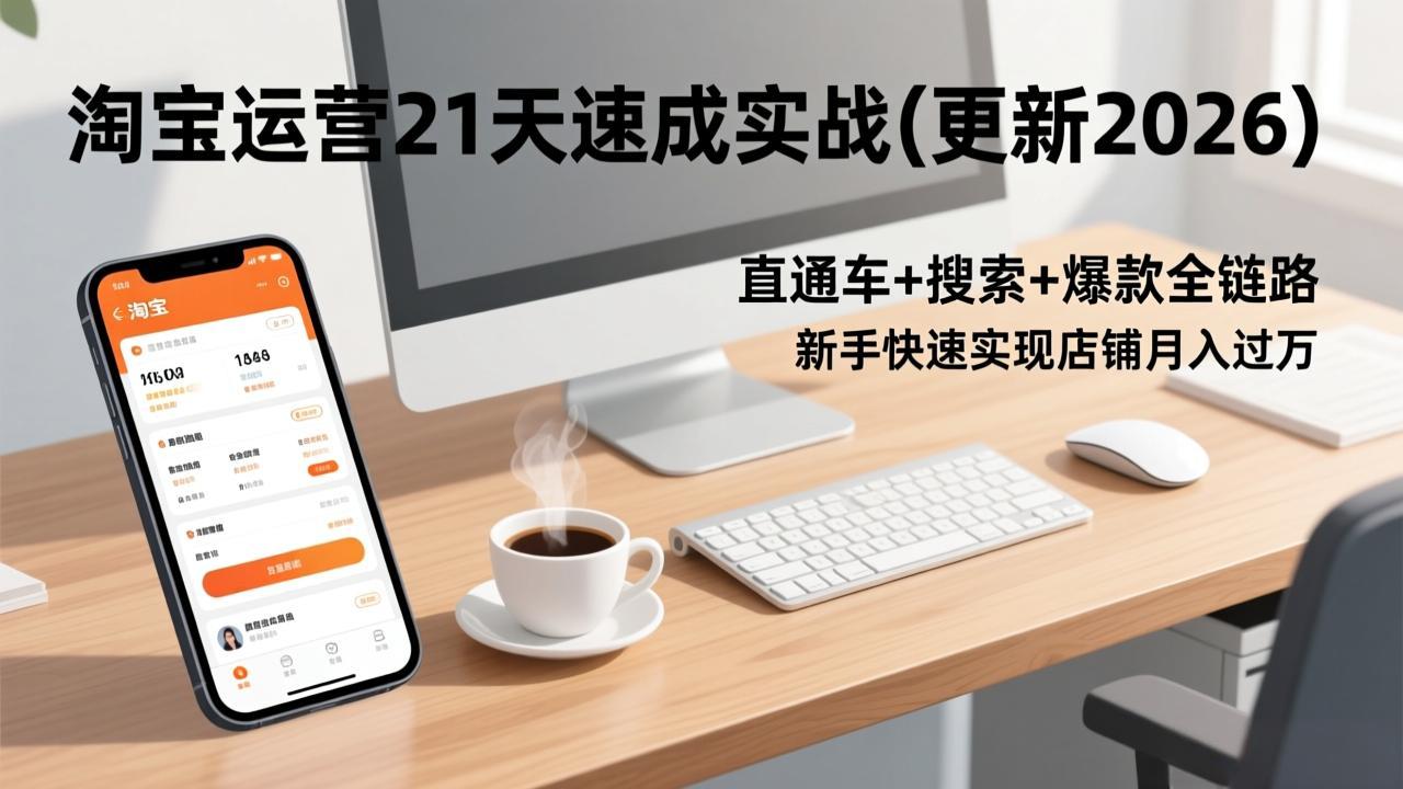 淘宝运营21天速成实战(更新2026-hcnxn