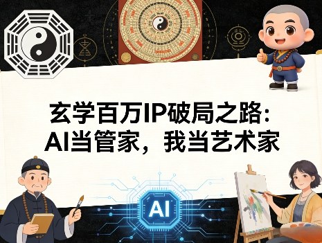 玄学百万IP破局之路：AI当管家，我当艺术家-hcnxn