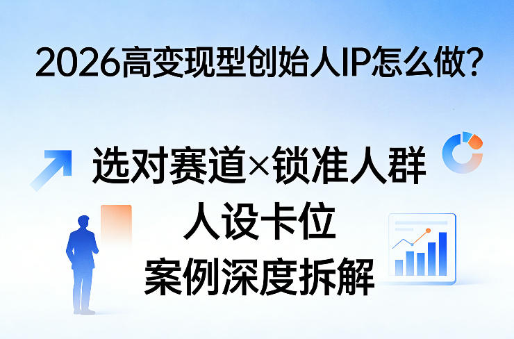 2026高变现型创始人IP怎么做？选对赛道×锁准人群×人设卡位×案例深度拆解-hcnxn