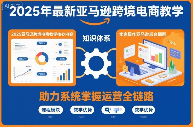2025年最新亚马逊跨境电商教学，助力卖家系统掌握亚马逊运营全链路知识-hcnxn