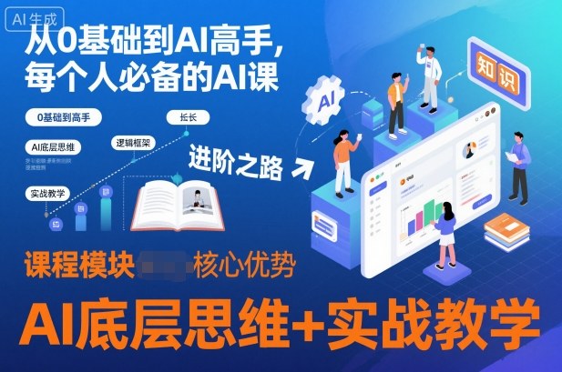从0基础到AI高手，每个人必备的AI课，AI底层思维+实战教学-hcnxn