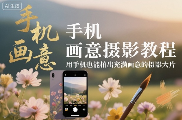 手机画意摄影教程，用手机也能拍出充满画意的摄影大片-hcnxn