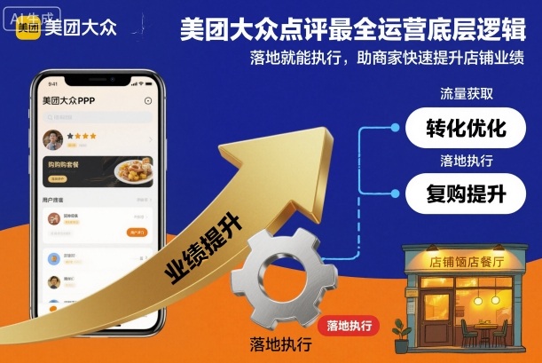 美团大众点评最全运营底层逻辑，落地就能执行，助商家快速提升店铺业绩-hcnxn