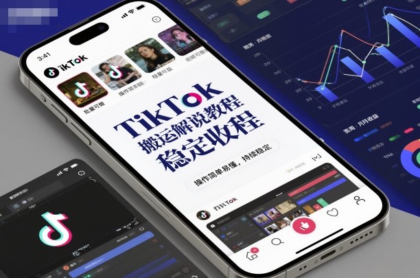 TikTok搬运解说教程，稳定收益，操作简单易懂，批量可做，持续稳定-hcnxn