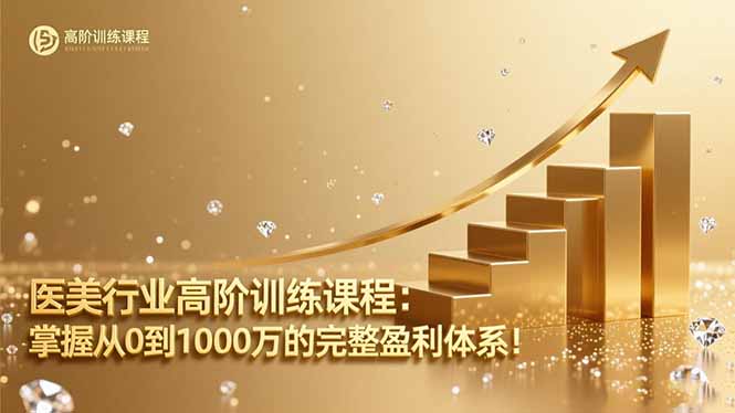 医美行业高阶训练课程：掌握从0到1000万的完整盈利体系！-hcnxn