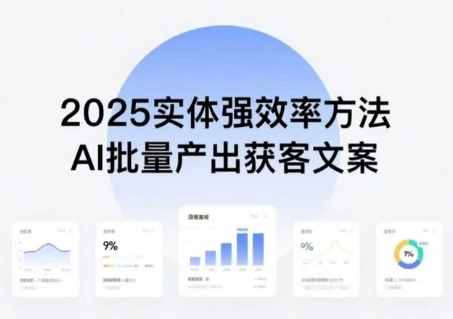 实体强效率方法：AI批量产出获客文案，2025年普通人拥抱AI，实现实体创收-hcnxn