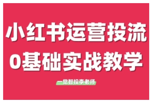 小红书运营投流，小红书广告投放从0到1的实战课，学完即可开始投放(更新26年)-hcnxn