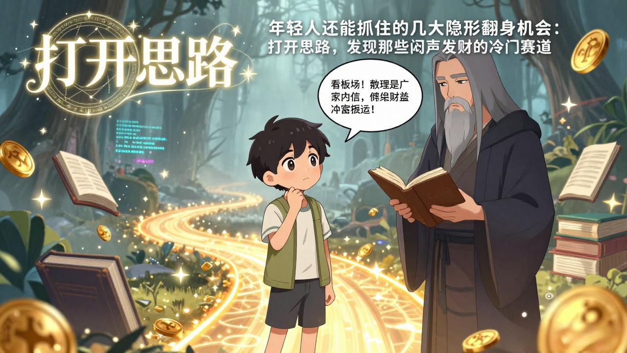 付费文1+2：年轻人还能抓住的几大隐形翻身机会：打开思路，发现那些闷声发财的冷门赛道-hcnxn
