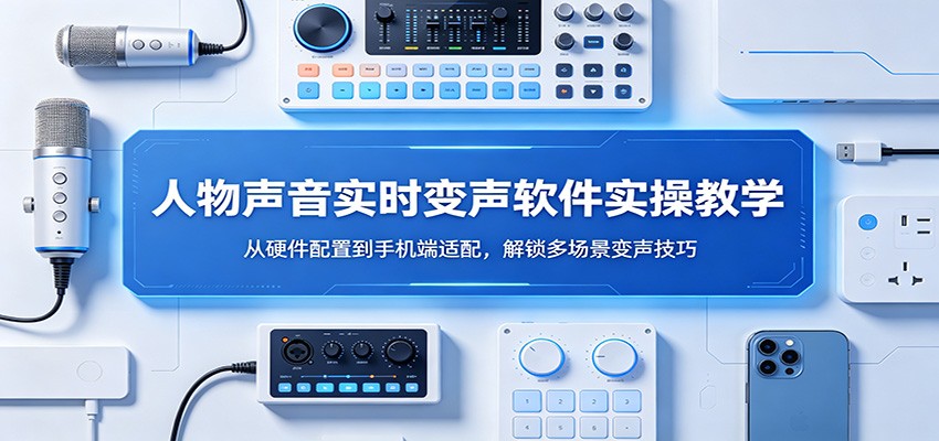 人物声音实时变声软件实操教学：从硬件配置到手机端适配，解锁多场景变声技巧-hcnxn