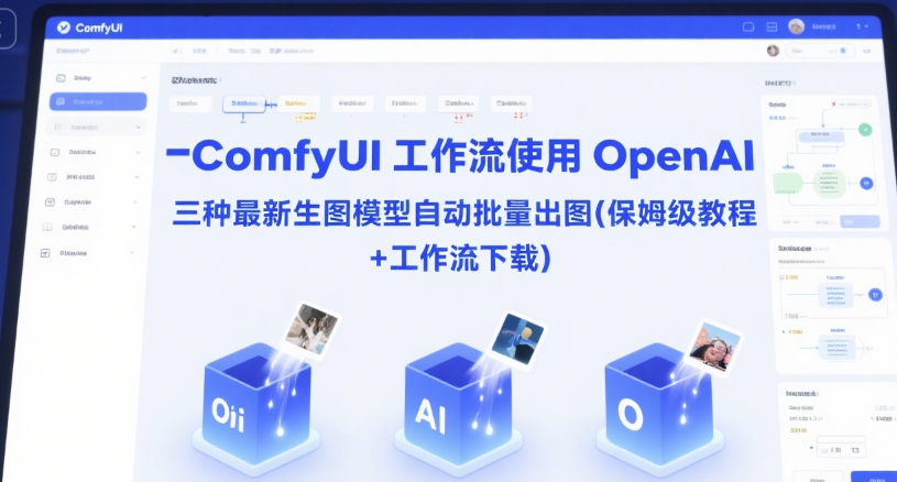 ComfyUI 工作流使用 OpenAI 三种最新生图模型自动批量出图(保姆级教程+工作流下载)-hcnxn