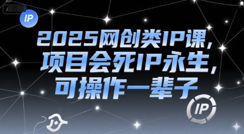 2025网创类IP课，项目会死IP永生，可操作一辈子-hcnxn