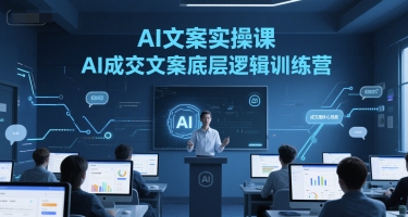 AI文案实操课，AI成交文案底层逻辑训练营-hcnxn
