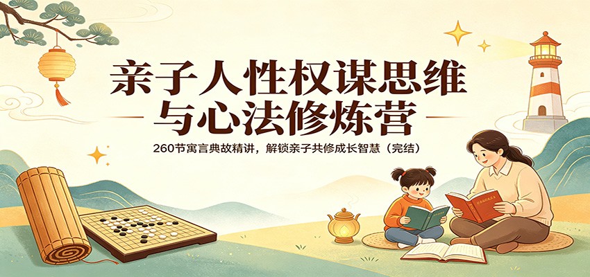 亲子人性权谋思维与心法修炼营：260节寓言典故精讲，解锁亲子共修成长智慧(完结)-hcnxn