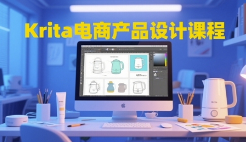 Krita电商产品设计课程，掌握从工具使用到创意落地的全链路设计能力-hcnxn