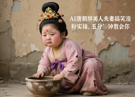 AI唐朝胖美人夫妻搞笑涨粉实操，五分钟教会你-hcnxn
