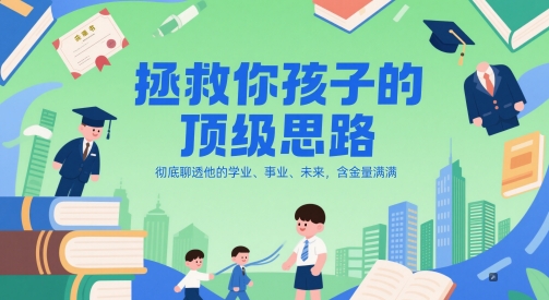 付费文章：拯救你孩子的顶级思路，彻底聊透他的学业、事业、未来，含金量满满-hcnxn