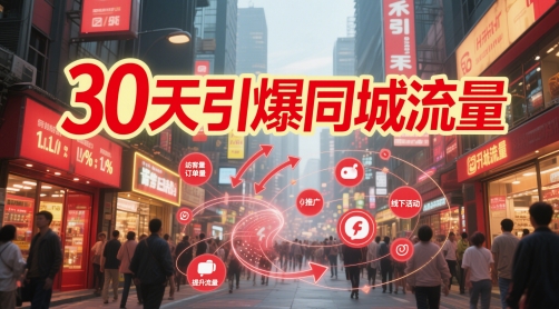 30天引爆同城流量：团购篇 认知篇 流量篇 来客篇 达人篇 老板人设IP篇 投流篇-hcnxn