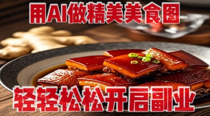用AI做精美美食图，无需专业设备拍摄，轻轻松松开启副业-hcnxn