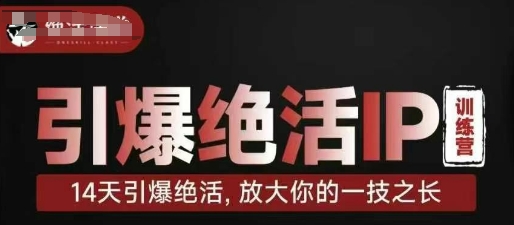 引爆绝活IP训练营，14天引爆绝活，放大你的一技之长-hcnxn