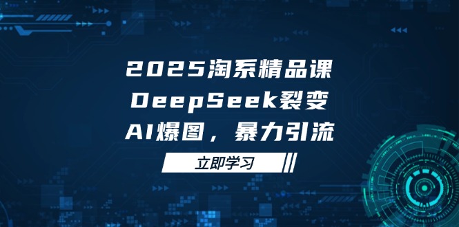 2025 淘系精品课，DeepSeek 裂变，AI 爆图，暴力引流-hcnxn