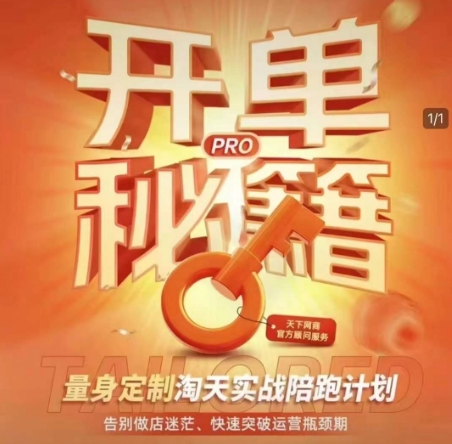淘宝开单秘籍PRO，量身定制淘天实战陪跑计划，告别做店迷茫、快速突破运营瓶颈期(更新)-hcnxn
