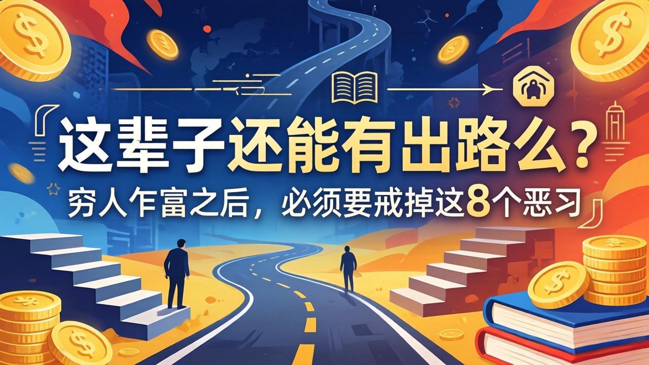 关于人生两篇付费文章【这辈子还能有出路么？】【穷人乍富之后，必须要戒掉这8个恶习】-hcnxn