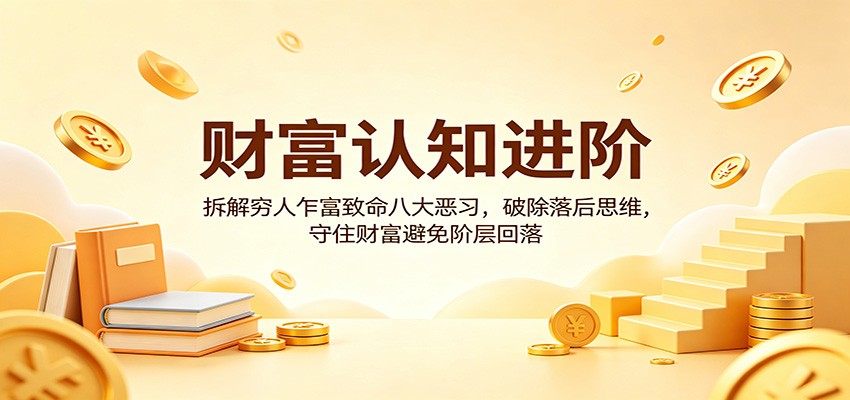 财富认知进阶：拆解穷人乍富致命八大恶习，破除落后思维，守住财富避免阶层回落-hcnxn