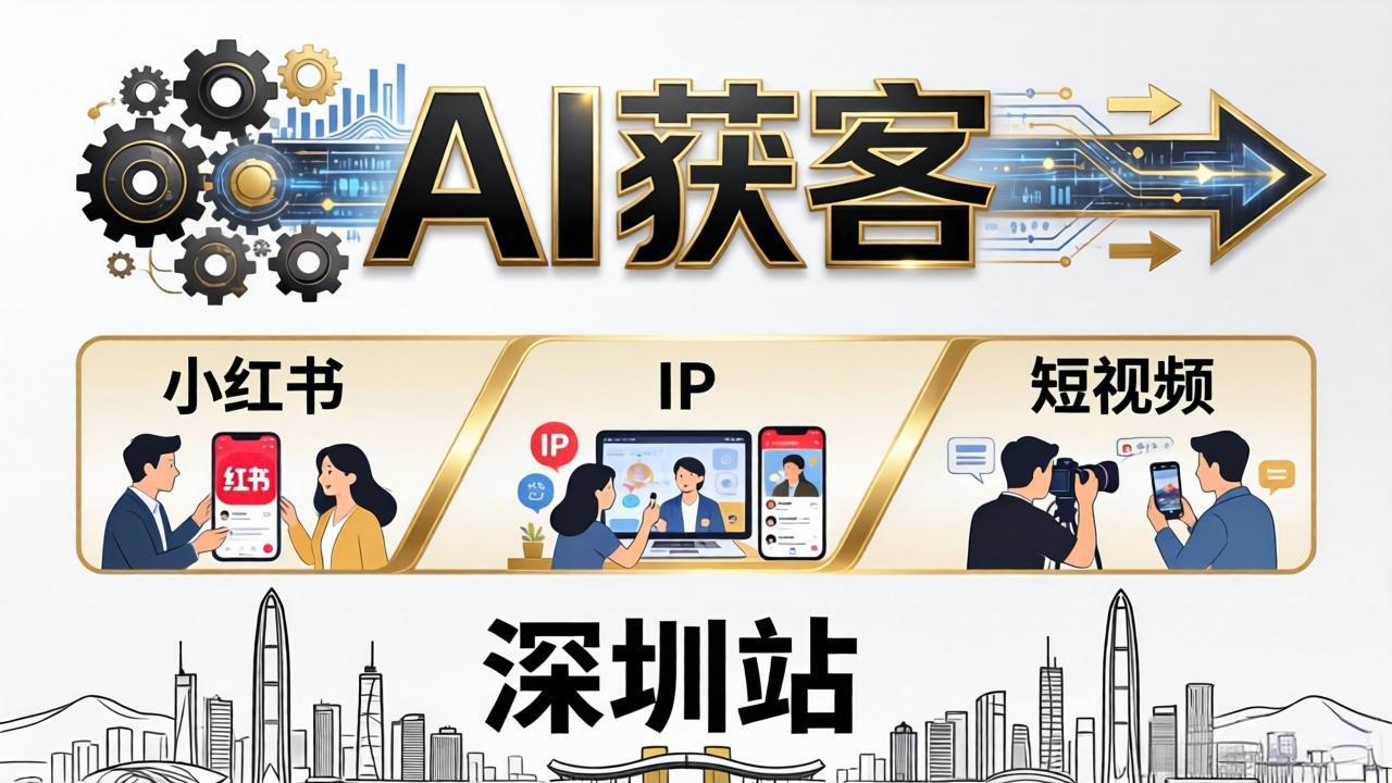 2026AI获客大课深圳站：4月17日-19日3天2夜拆透小红书+IP+短视频，老板操盘手必来-hcnxn