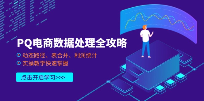 PQ电商数据处理全攻略，动态路径、表合并、利润统计，实操教学快速掌握-hcnxn