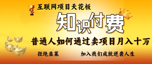 互联网项目天花板，知付付费项目，普通人如何通过卖项目月入十个，拒绝韭菜【揭秘】-hcnxn