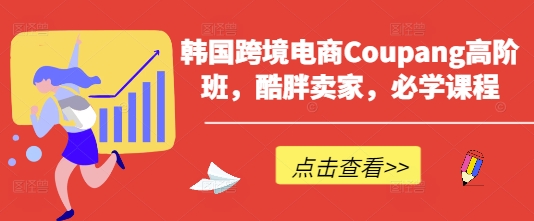 韩国跨境电商Coupang高阶班，酷胖卖家，必学课程-hcnxn