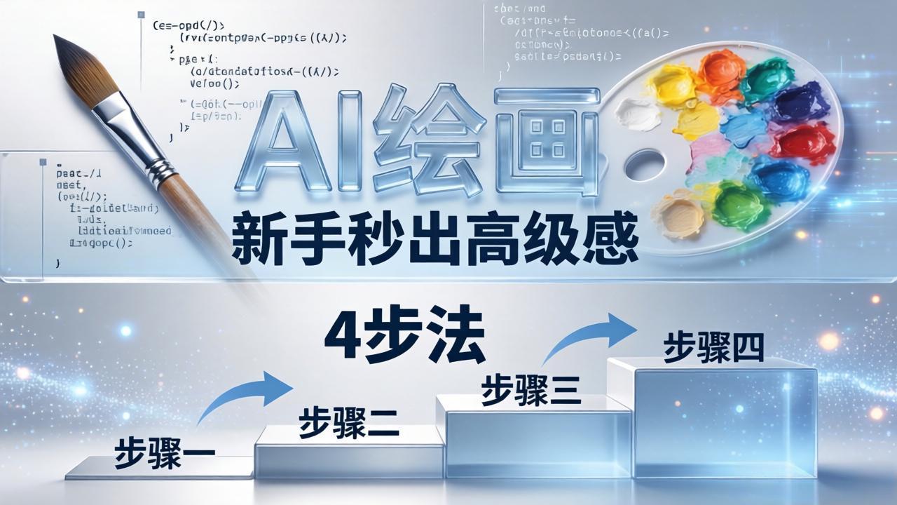 AI绘画入门别再硬磕了！即梦4步法：万能提示词公式+BRTR框架，新手秒出高级感-hcnxn