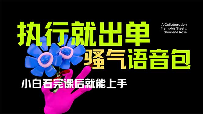 爆火全网的开车导航骚气语音包,只要执行就出单，小白看完课程就能实操...-hcnxn
