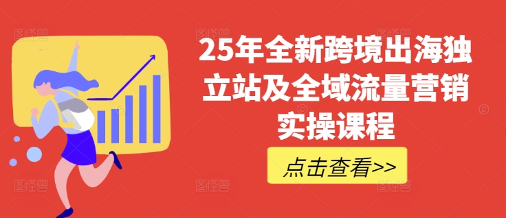 25年全新跨境出海独立站及全域流量营销实操课程，跨境电商独立站TIKTOK全域营销普货特货玩法大全-hcnxn