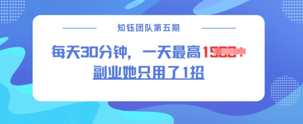 副业她只用了1招，每天30分钟，无脑二创，一天最高1.5k-hcnxn