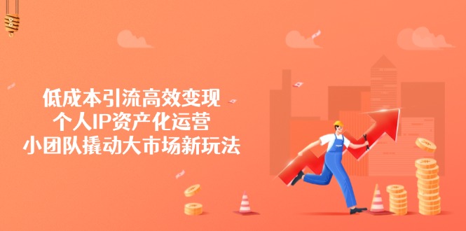 低成本引流高效变现，个人IP资产化运营，小团队撬动大市场新玩法-hcnxn