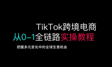 TikTok跨境电商从0-1全链路全方位实操教程，把握多元变化中的全球生意机会-hcnxn