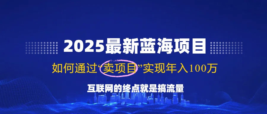 2025最新蓝海项目，零门槛轻松复制，月入10万+，新手也能操作！-hcnxn