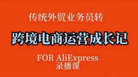 跨境电商速卖通运营课，​运营方法论+后台实操，逻辑清晰-hcnxn
