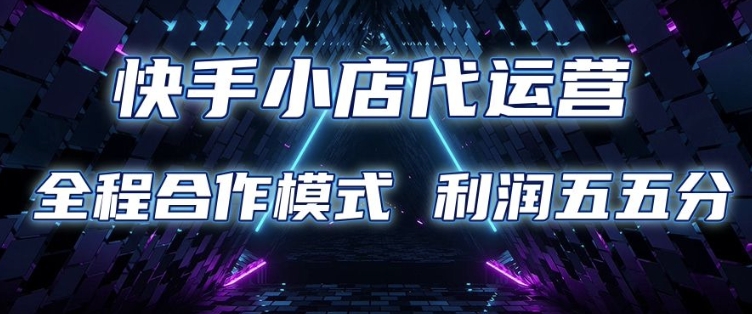 快手小店代运营 限时托管计划 合作模式 利润五五分成【揭秘】-hcnxn