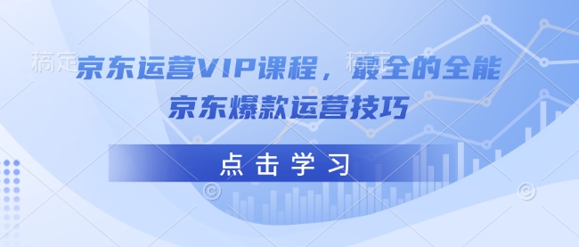 京东运营VIP课程，最全的全能京东爆款运营技巧-hcnxn
